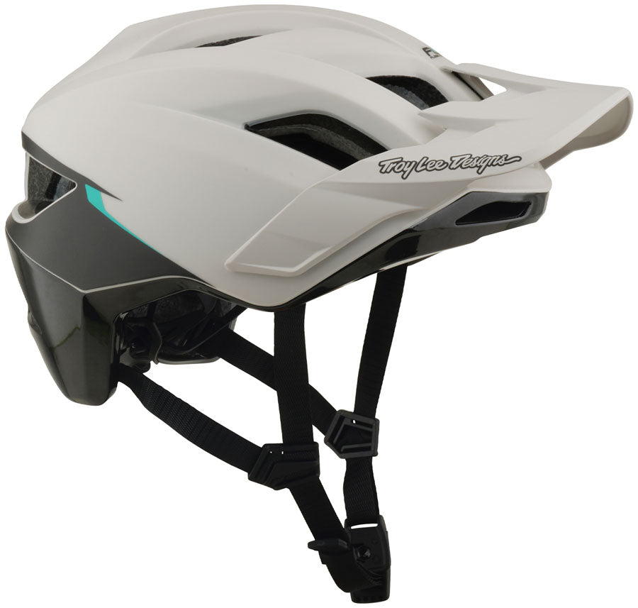 Troy Lee Designs Flowline SE Helmet   Stacks Pumice / Real Teal, Medium/Large