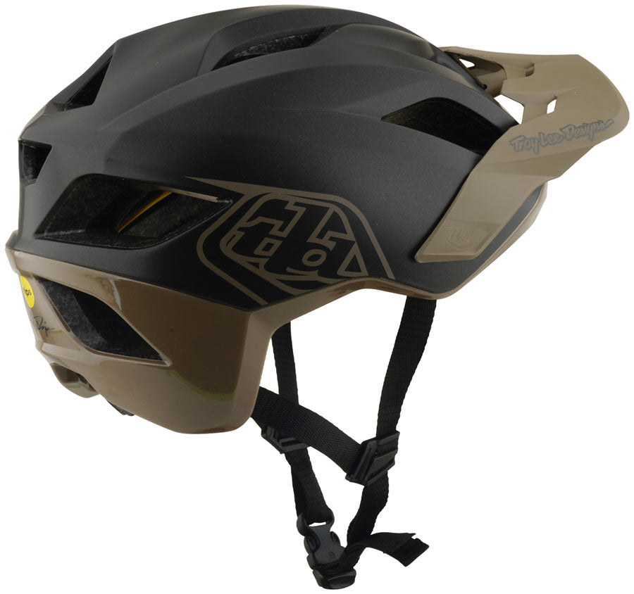 Troy Lee Designs Flowline Helmet   Point Charcoal / Timber, X-Large/2X-Large - Helmets - Flowline Helmet