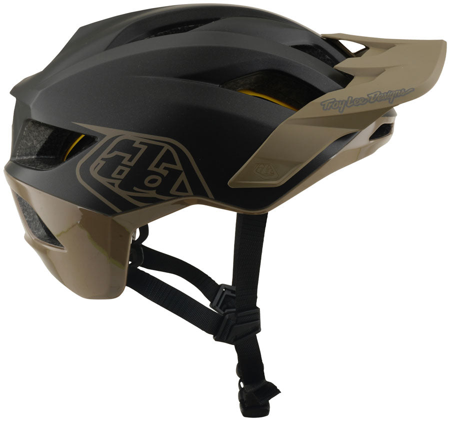 Troy Lee Designs Flowline Helmet   Point Charcoal / Timber, Medium/Large