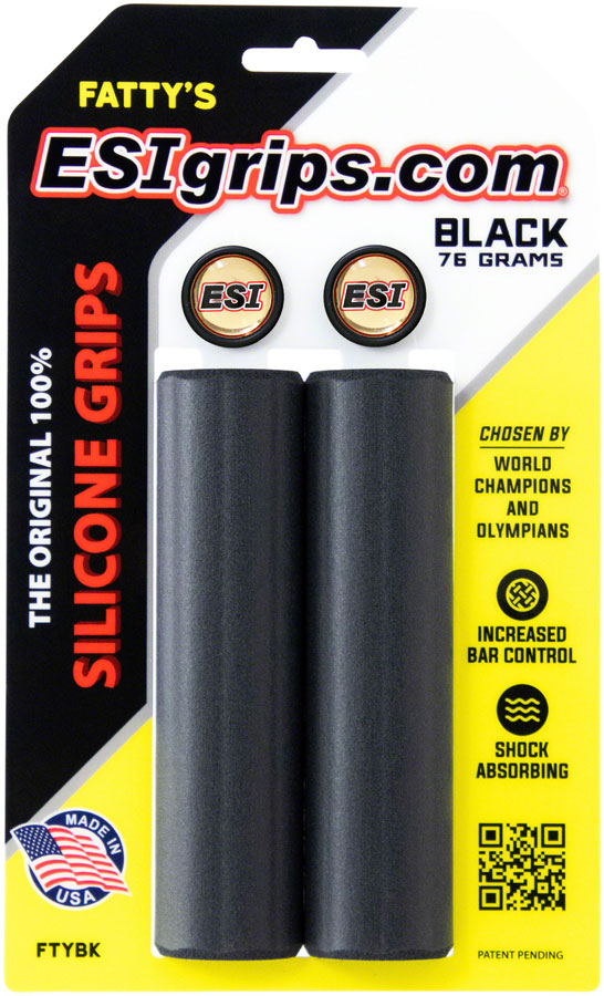 ESI Fatty's Grips - Black MPN: FTYBK UPC: 818113020750 Grip Fattys Grips