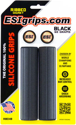 ESI Ribbed Chunky Grips - Black MPN: RBCHB UPC: 818113020729 Grip Ribbed Chunky Grips