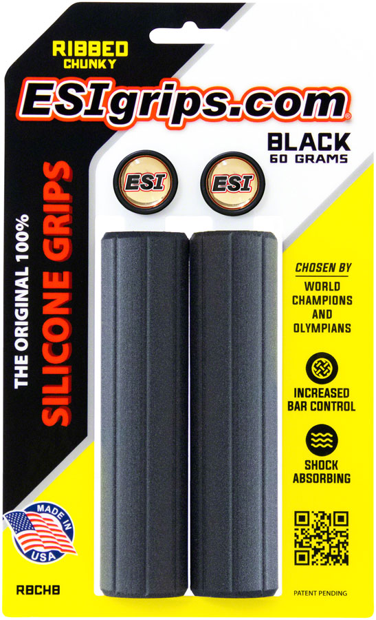 ESI Ribbed Chunky Grips - Black