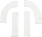 Jagwire Pro Anti-Vibration Handlebar Pad Set - eTPU Foam, For Drop Bars, White - Under-Tape Pad - Anti-Vibration Handlebar Pads