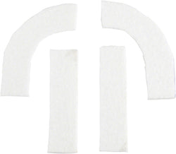 Jagwire Pro Anti-Vibration Handlebar Pad Set - eTPU Foam, For Drop Bars, White - Under-Tape Pad - Anti-Vibration Handlebar Pads