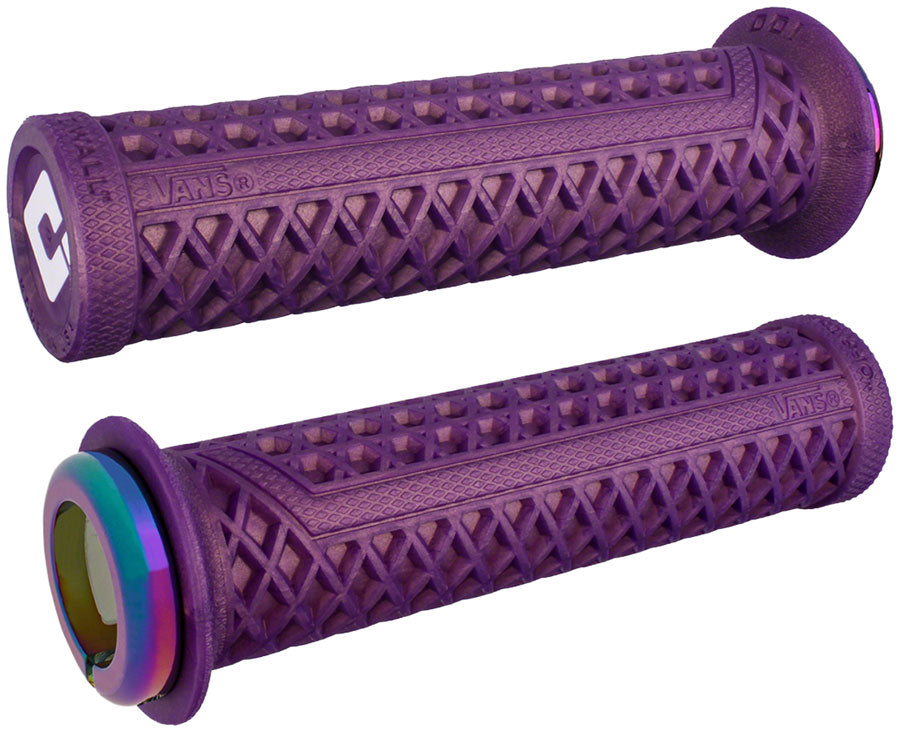 ODI Vans v2.1 Lock-On Grips - Iridescent Purple Oil Slick Grip