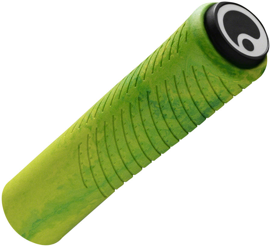 Ergo Grip Vertical cut レーシンググローブ サイズ6 Ergon GXR Grips - Lava Yellow/Green, Large Grip Color Lava