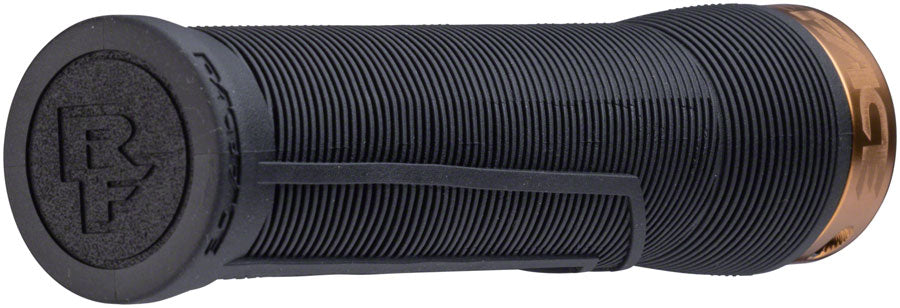 RaceFace Chester Grips - Lock-On, Black/Kashmoney Gold, 31mm - Grip - Chester Grip