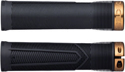 RaceFace Chester Grips - Lock-On, Black/Kashmoney Gold, 31mm MPN: 948-00-001-04 UPC: 821973472508 Grip Chester Grip