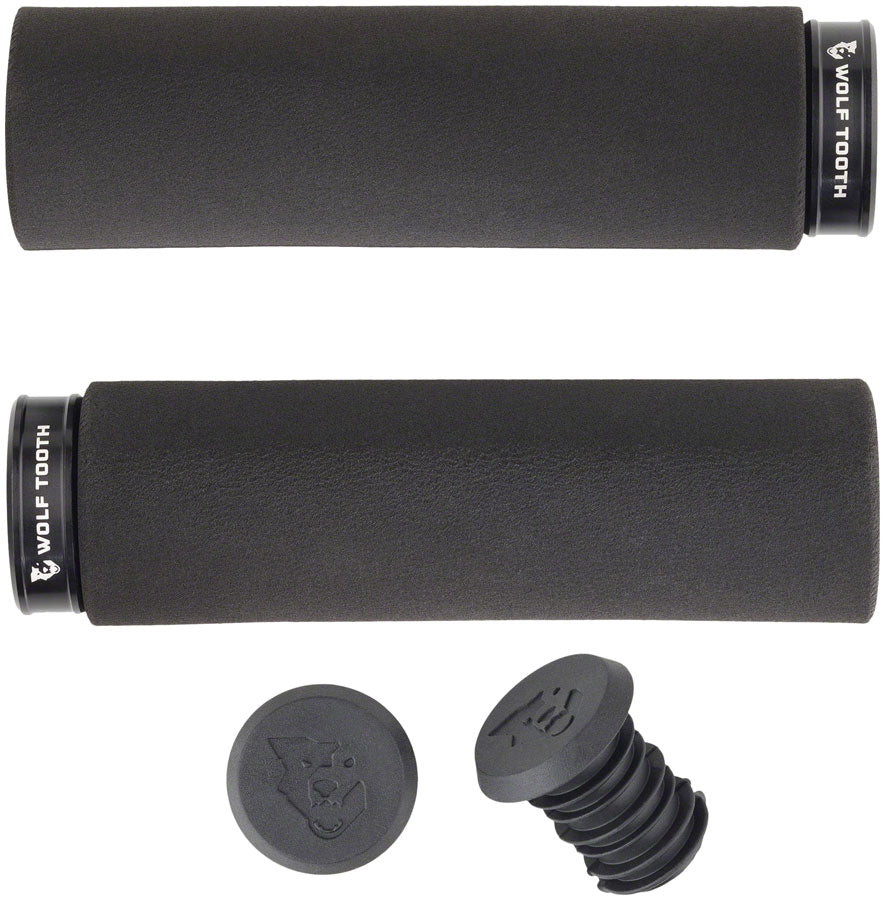 Wolf Tooth Fat Paw Lock-on Grips - Black/Black MPN: FPLCK-BLK-BLK UPC: 812719020350 Grip Fat Paw Lock-on Grips