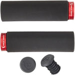 Wolf Tooth Fat Paw Lock-on Grips - Black/Red MPN: FPLCK-BLK-RED UPC: 812719020367 Grip Fat Paw Lock-on Grips