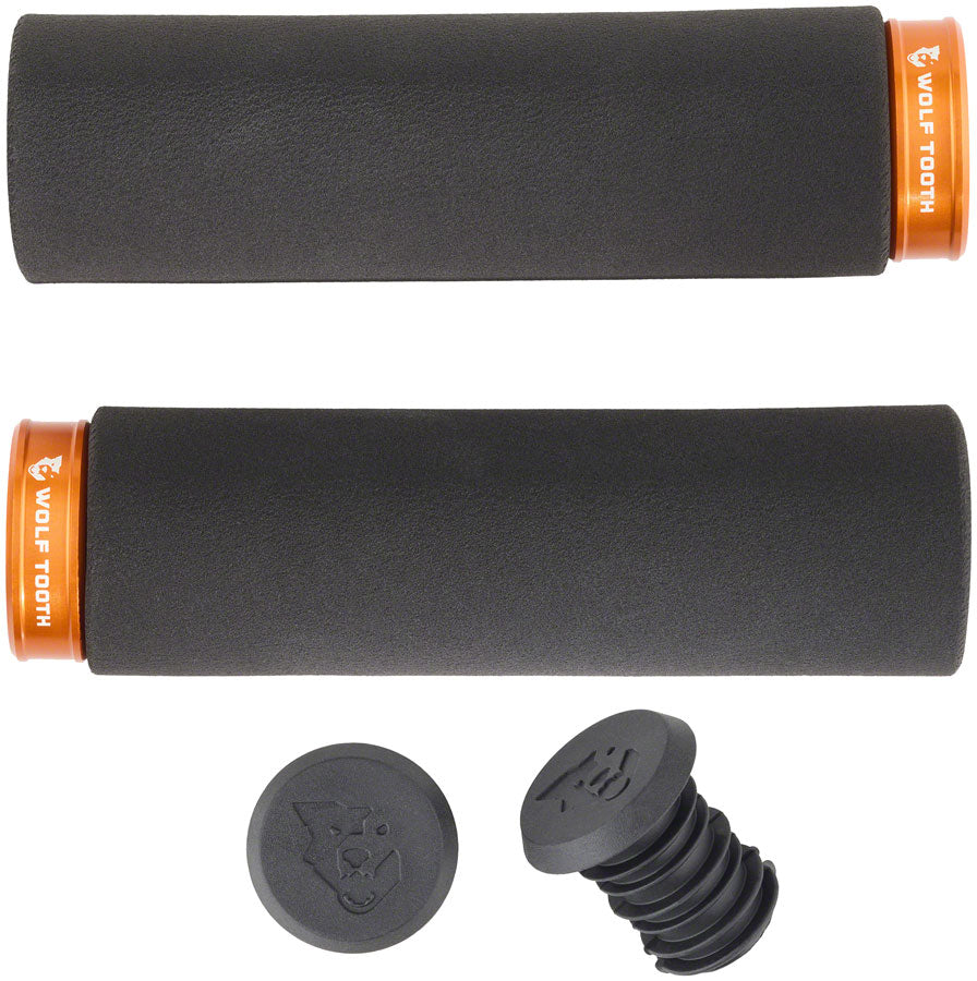 Wolf Tooth Fat Paw Lock-on Grips - Black/Orange