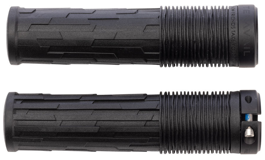 Teravail Lytho Grips - Lock-On, Obsidian Black, 32mm MPN: 19-000615 UPC: 708752531550 Grip Lytho Lock-On Grips