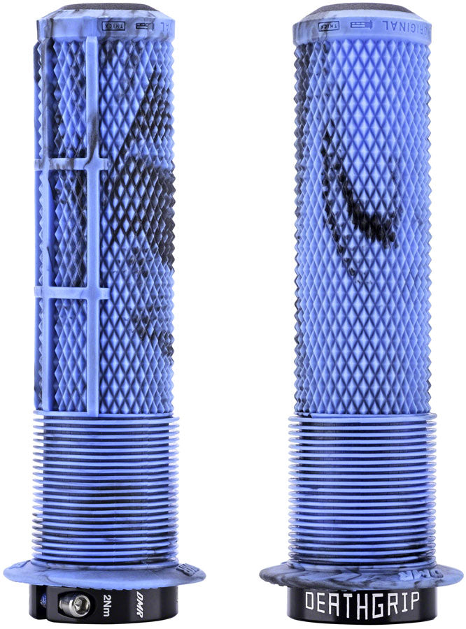 DMR DeathGrip 2 Flanged Grips - Thick, Lock-On, Blue Mable Grip