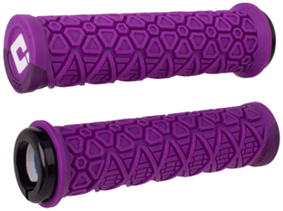 ODI Vanquish Grips Purple/Metallic Purple, Lock-On