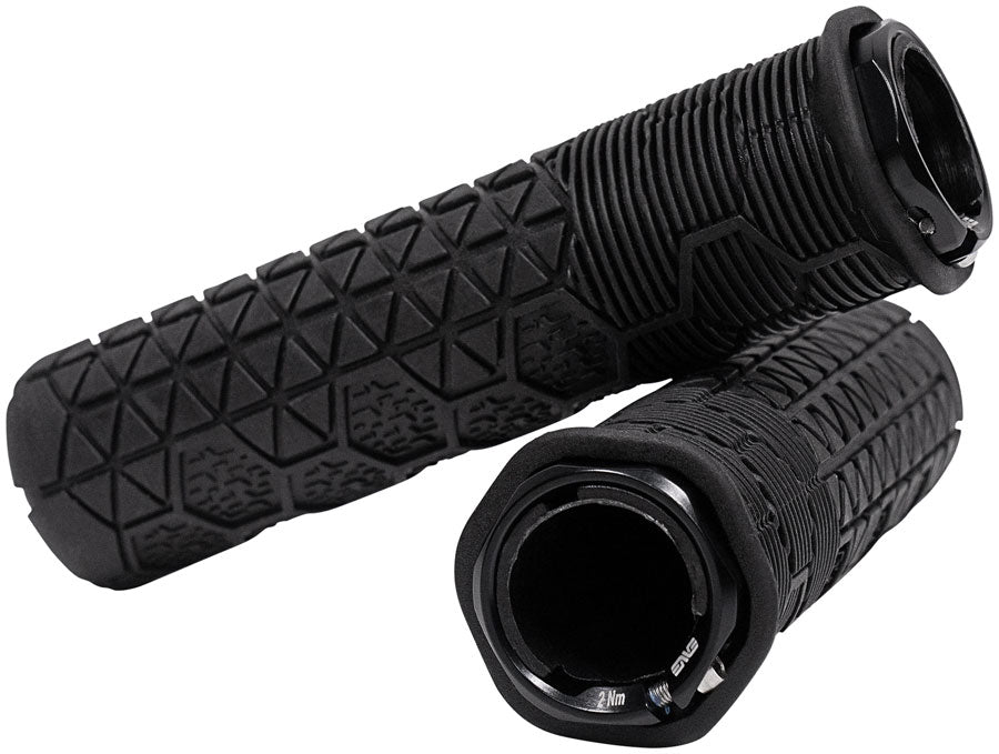 ENVE Composites Fractal Lock-On Trail Grips - 31.5mm, Black - Grip - Fractal Lock-On Trail Grips