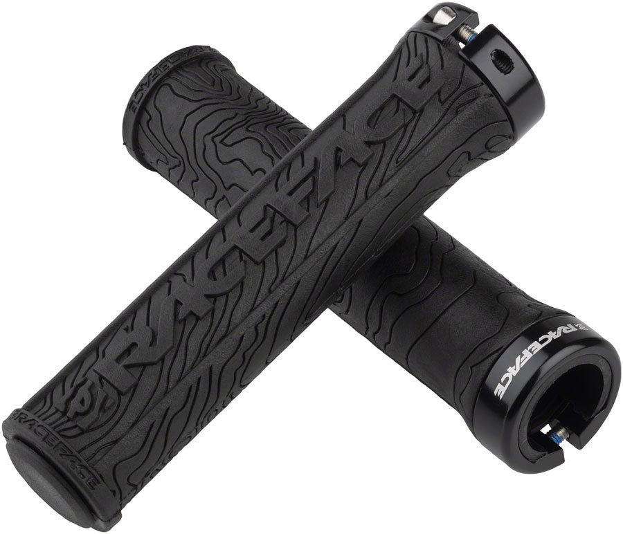 RaceFace Half Nelson Grips - Black, Lock-On MPN: AC990057 UPC: 821973194950 Grip Half Nelson