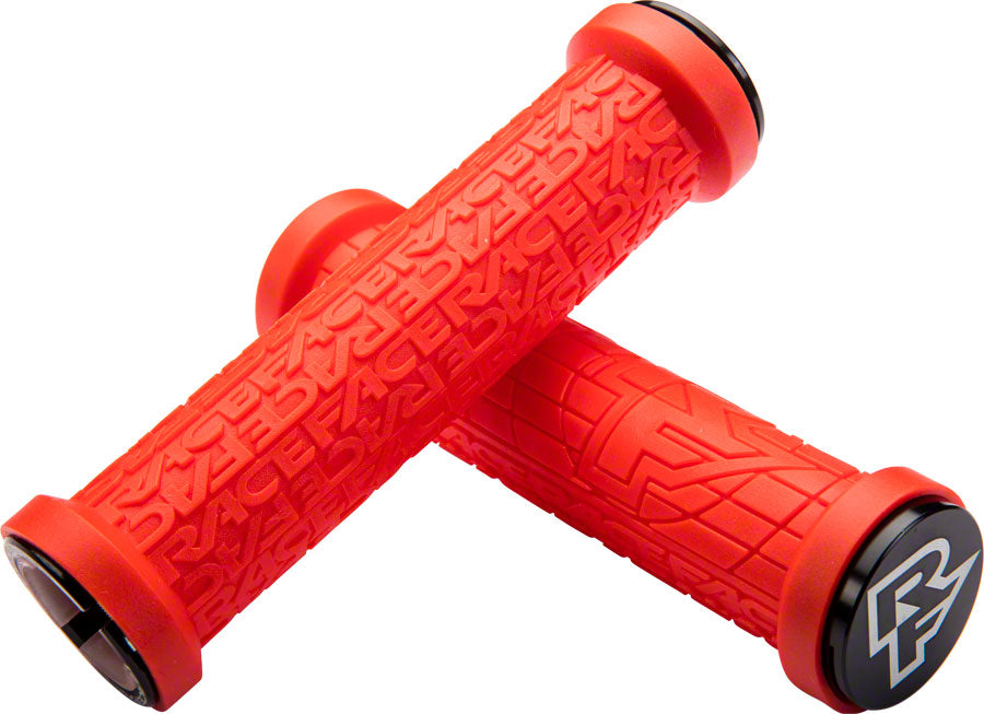 RaceFace Grippler Grips - Red, Lock-On, 33mm