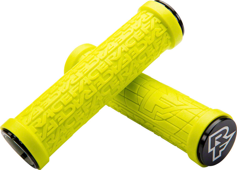 RaceFace Grippler Grips - Yellow, Lock-On, 33mm