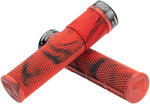 DMR DeathGrip Flangeless Grips - Thin, Lock-On, Marble Red MPN: DMR-G-BREN2-THIN-MR Grip DeathGrip Flangeless Grips