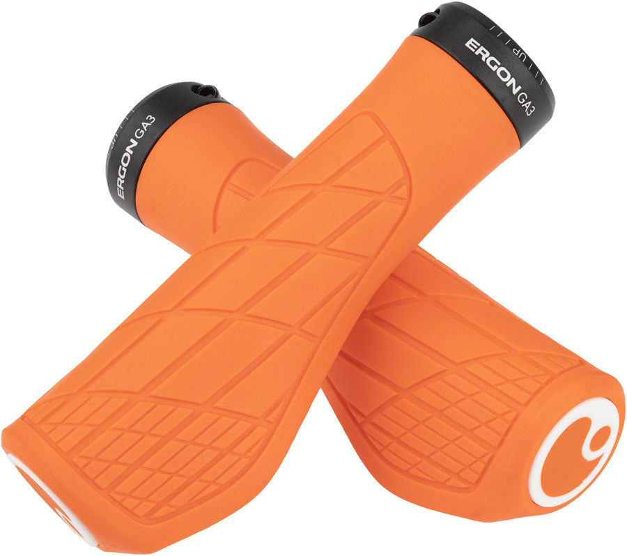 Ergon GA3 Grips Juicy Orange, Lock-On, Large - Main Image