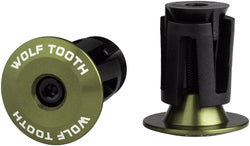 Wolf Tooth Alloy Bar End Plugs - Olive MPN: BARPLUG-AL-OLV UPC: 810006808407 Bar End Plug Alloy Bar End Plugs