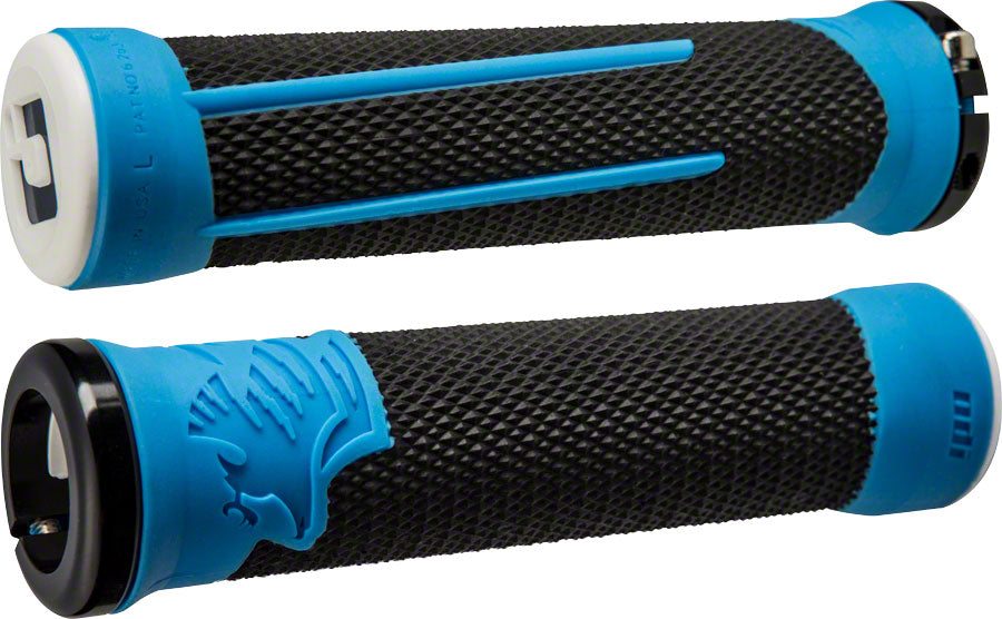 ODI AG2 Grips - Black/Blue, Lock-On MPN: D35A2BU-B UPC: 711484190865 Grip AG2 Grips