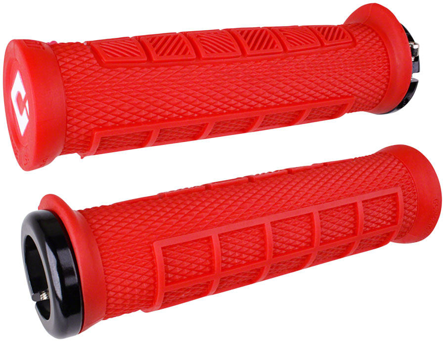 ODI Elite Pro Grips - Burnt Red Black, Lock-On MPN: D33EPBR-B UPC: 711484180651 Grip Elite Pro