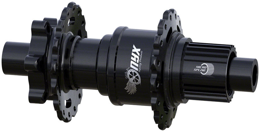 Onyx Vesper Rear Hub - 12 x 148mm, 6-Bolt, Black, 28H, Micro Spline