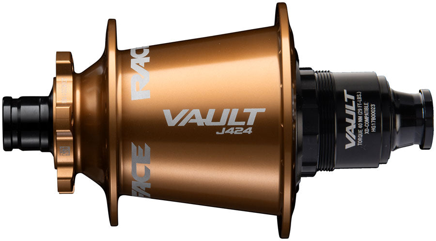 RaceFace Vault J-Bend 424 Rear Hub - 12 x 148mm, 6-Bolt, XD, Kashmoney Gold, 32H - Rear Hub - Vault Rear Hub