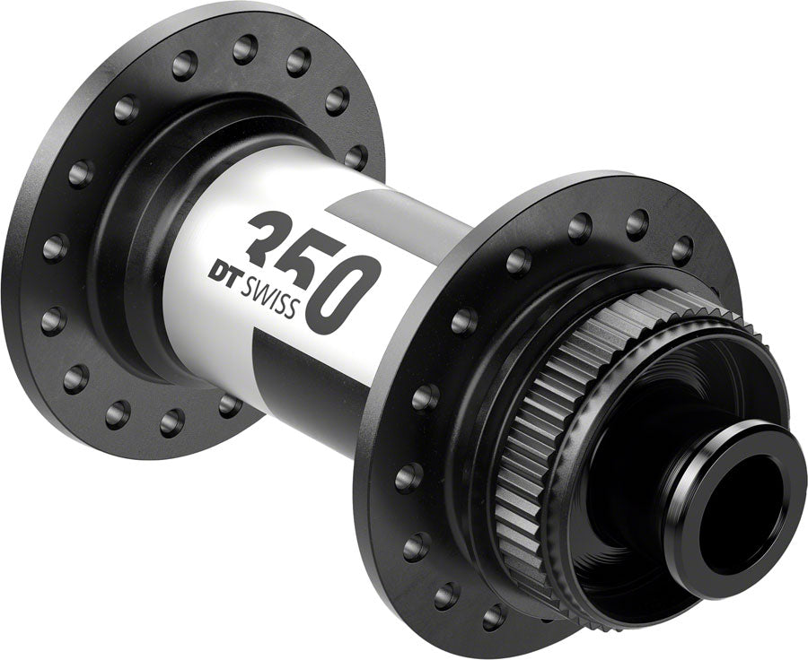 DT Swiss 350 Front Hub - 12 x 100mm, Center-Lock, Black, 24H