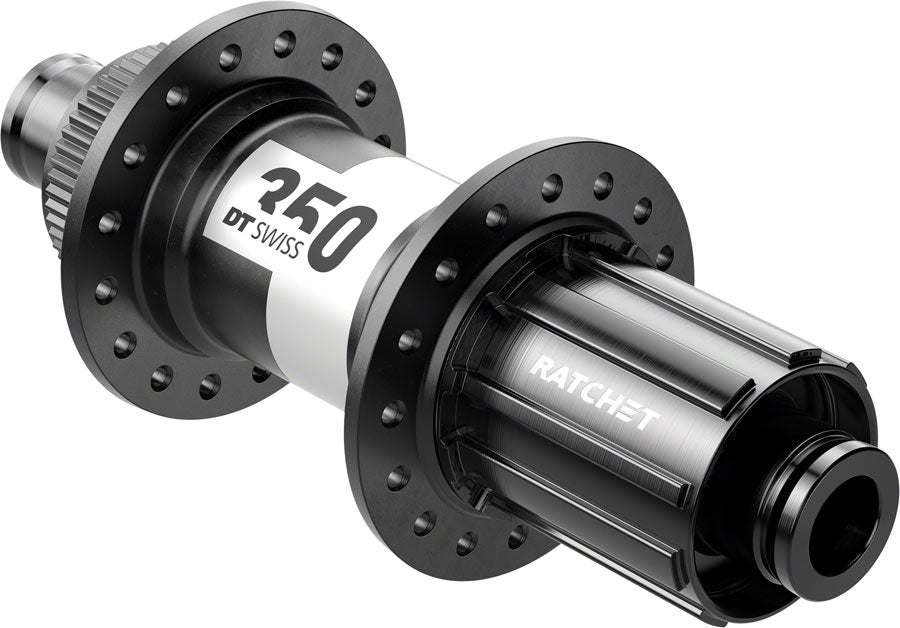 DT Swiss 350 Rear Hub - 12 x 142mm, Center-Lock, HG11 Road, Black, 24H, 36pt