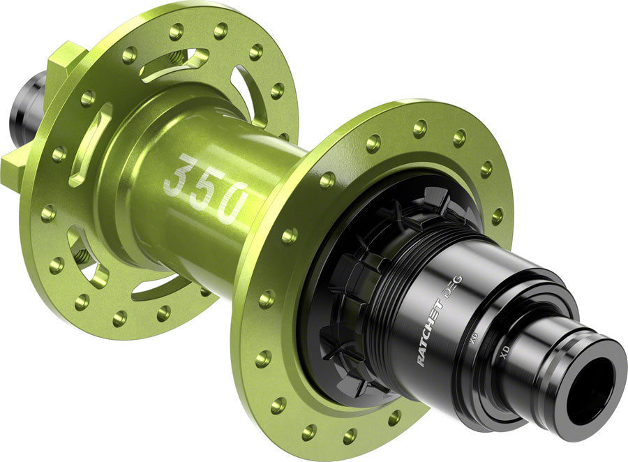DT Swiss 350 DEG Rear Hub 12 x 148mm, 6-Bolt, XD, Limited Edition Green, 32H, 72pt