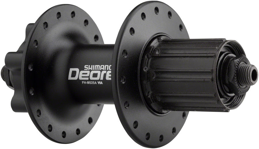 Shimano Deore FH-M525A Rear Hub - QR x 135mm, 6-Bolt, HG10, Black, 32H - Rear Hub - Deore FH-M618/M615/M525A/T610 Rear Hub