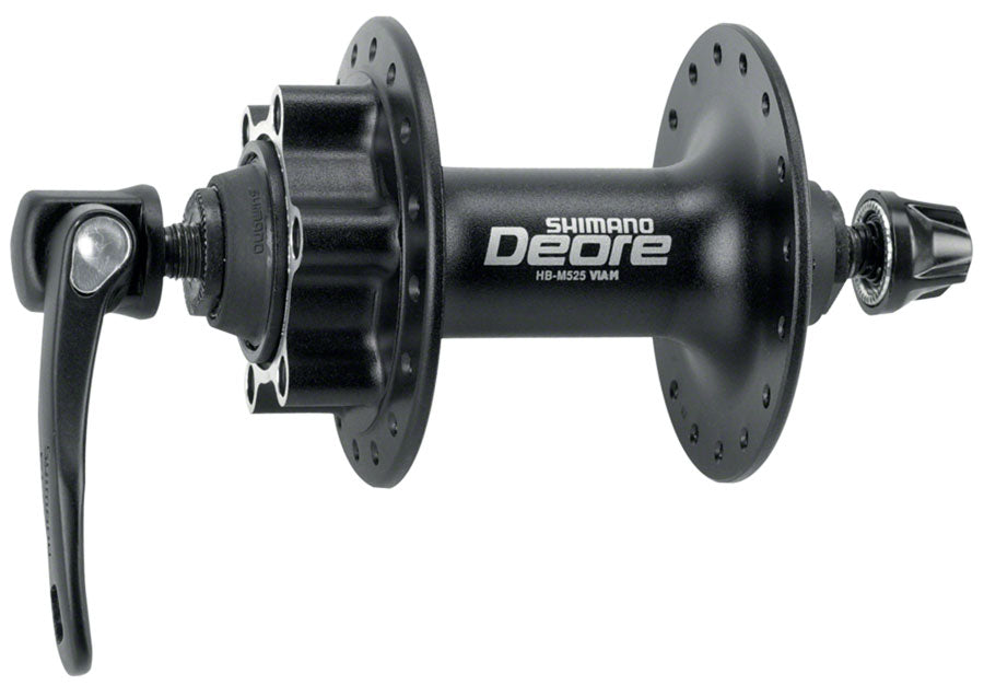 Shimano Deore HB-M525A Front Hub - QR x 100mm, 6-Bolt, Black, 36h MPN: EHBM525AALS UPC: 689228698130 Front Hub Deore HB-M618/ M615/ M590/ M525A Front Hub