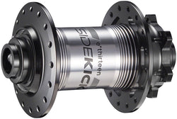 e*thirteen Sidekick Front Hub - 15/20 x 110mm, 6-Bolt Disc, Black/Sterling Silver, 32H - Front Hub - Sidekick Front Hub