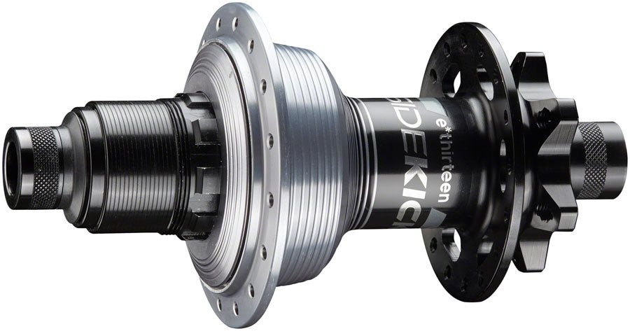 e*thirteen Sidekick Rear Hub - 12 x 148mm, 6-Bolt, XD, Black/Sterling Silver, 32H