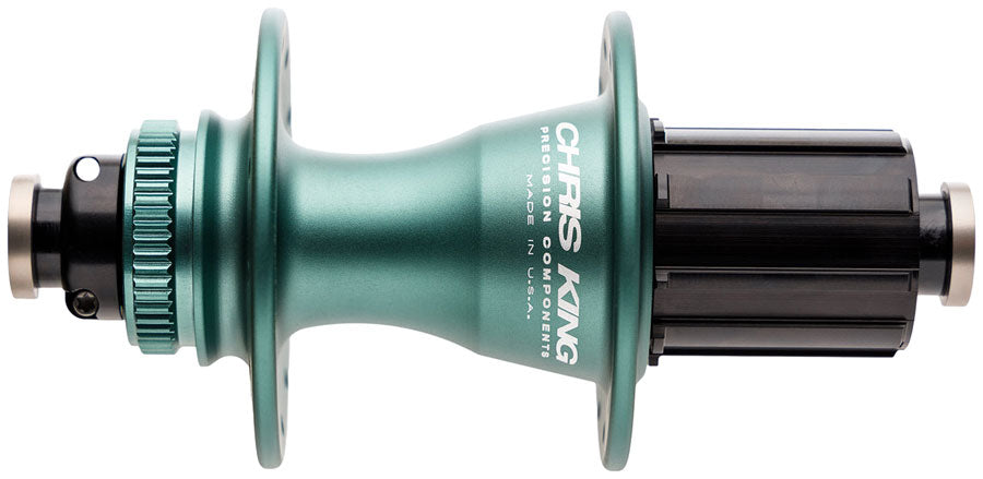 Chris King R45D Rear Hub - 12 x 142mm, Center-Lock, HG 11 Road, Matte Jade, 28H