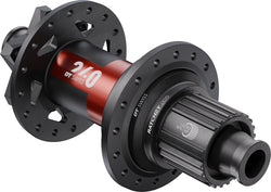 DT Swiss 240 DEG Rear Hub - 12 x 148mm, 6-Bolt, Micro Spline, Black/Red, 28H, DEG 90 DF MPN: H240TDD2R28SA8189S Rear Hub 240 DEG Rear Hubs