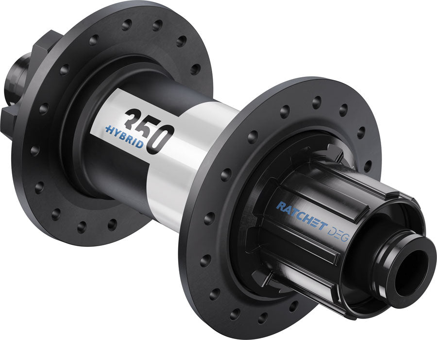 DT Swiss 350 DEG Hybrid Rear Hub - 12 x 148mm, 6-Bolt, HG Slim, Black/White, 32H, DEG 60 DF MPN: H350TDD5R32SA1208S Rear Hub 350 DEG Hybrid Rear Hub