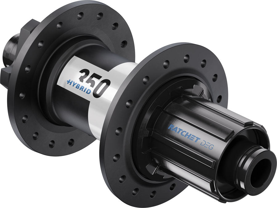 DT Swiss 350 DEG Hybrid Rear Hub - 12 x 148mm, 6-Bolt, HG 11 MTN, Black/White, 32H, DEG 60 DF MPN: H350TDDSR32SA0625S Rear Hub 350 DEG Hybrid Rear Hub
