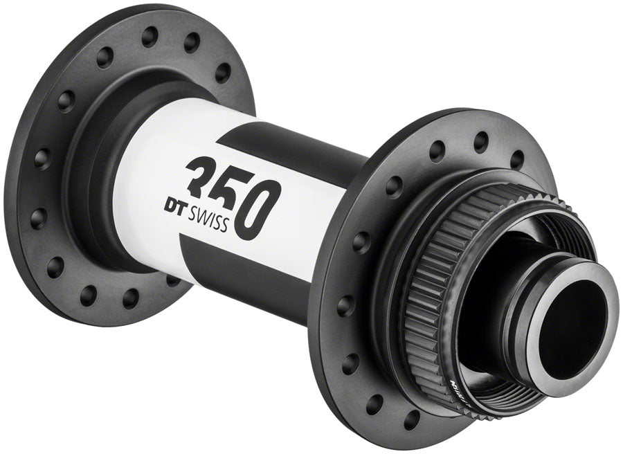 DT Swiss 350 Front Hub - 15 x 100mm, Center-Lock, Black, 28H