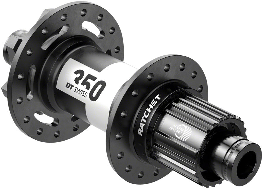 DT Swiss 350 Rear Hub - 12 x 157mm, 6-Bolt, Micro Spline, Black, 32H, 36pt MPN: H350ODD2R32SA2440S Rear Hub 350 Rear Hub