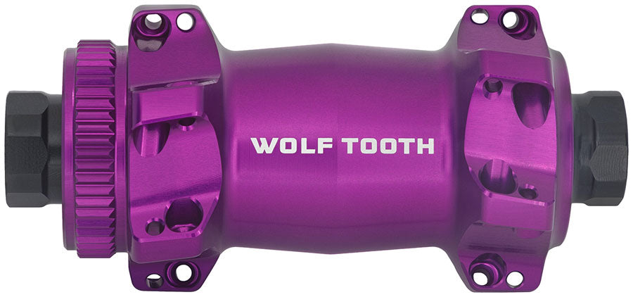 Wolf Tooth Road/Gravel Front Hub - 12 x 100mm, Center-Lock, Ultraviolet Purple, Straight Pull, 24H MPN: HFS24-12100-PRU UPC: 810159404174 Front Hub Road/Gravel Front Hub