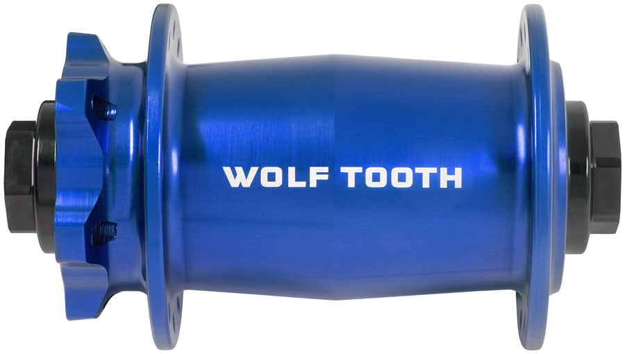 Wolf Tooth Mountain Front Hub - 15 x 110mm, 6-Bolt, Blue, J-Bend, 28H MPN: HFJ28-15110-BLU UPC: 810159404266 Front Hub Mountain Front Hub