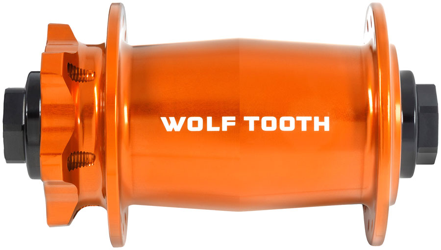 Wolf Tooth Mountain Front Hub - 15 x 110mm, 6-Bolt, Orange, J-Bend, 28H MPN: HFJ28-15110-ORG UPC: 810159404280 Front Hub Mountain Front Hub