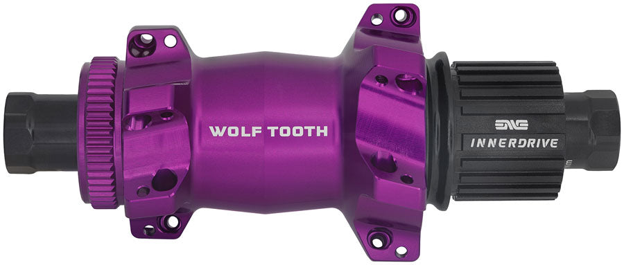 Wolf Tooth Road/Gravel Rear Hub - 12 x 142mm, Center-Lock, Microspline, Innerdrive Ratchet 40, Ultraviolet Purple, MPN: HRS24-242-MS40-PRU UPC: 810159404471 Rear Hub Road/Gravel Rear Hub