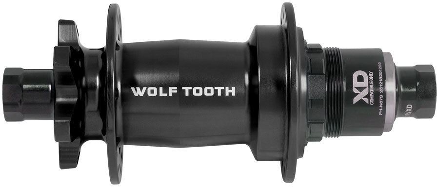 Wolf Tooth Mountain Rear Hub - 12 x 148mm, 6-Bolt, XD, Innerdrive Ratchet 60, Black, J-Bend, 32H MPN: HRJ32-248-XD60-BLK UPC: 810159404617 Rear Hub Mountain Rear Hub