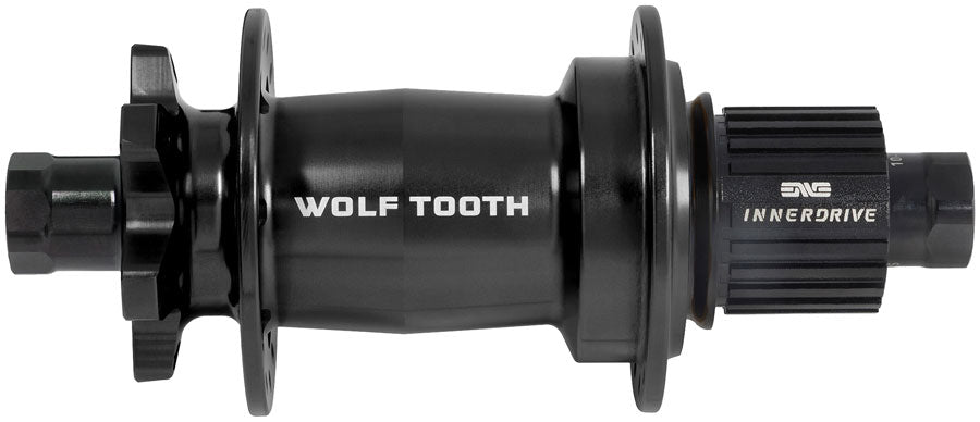 Wolf Tooth Mountain Rear Hub - 12 x 148mm, 6-Bolt, Microspline, Innerdrive Ratchet 60, Black, J-Bend, 28H MPN: HRJ28-248-MS60-BLK UPC: 810159404792 Rear Hub Mountain Rear Hub