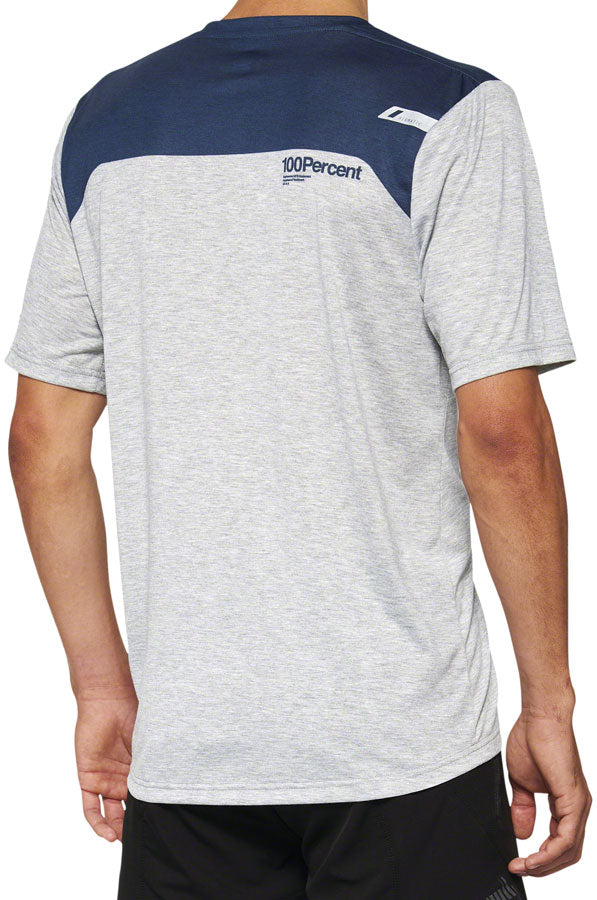 100% Airmatic Jersey - Gray/Midnight, Short Sleeve, Men's, Medium - Jersey - Airmatic Jersey