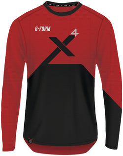G-Form Pro-X4 Long Sleeve Bike Jersey - Red/Black, Large MPN: SL12100675 UPC: 847631102952 Torso Protection Pro-X4 Jersey